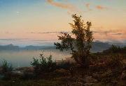 Cornelis Lieste Landscape with Crescent Moon china oil painting artist
